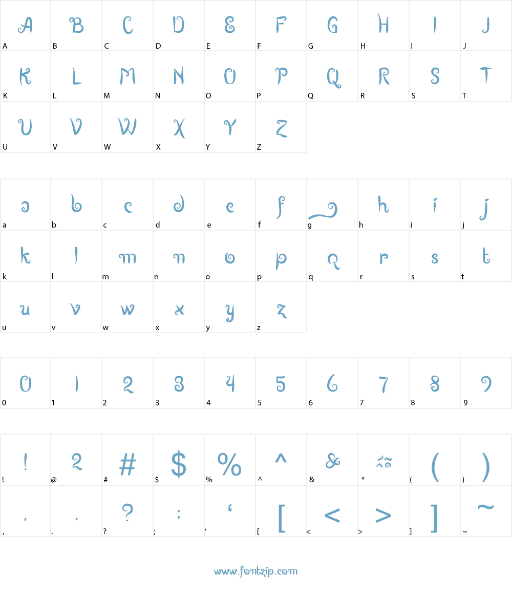 Boutiques of Merauke Font Character